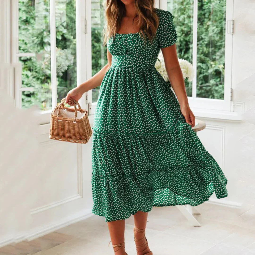 Mathilde – Charmantes Blumenkleid mit Stufen