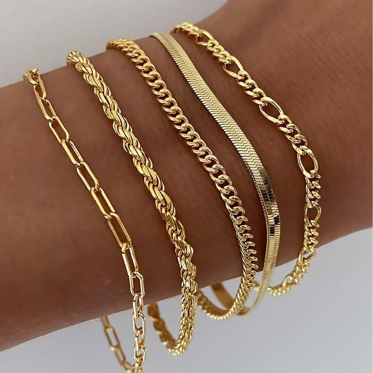 Gold Ellis Renner Bracelet Set