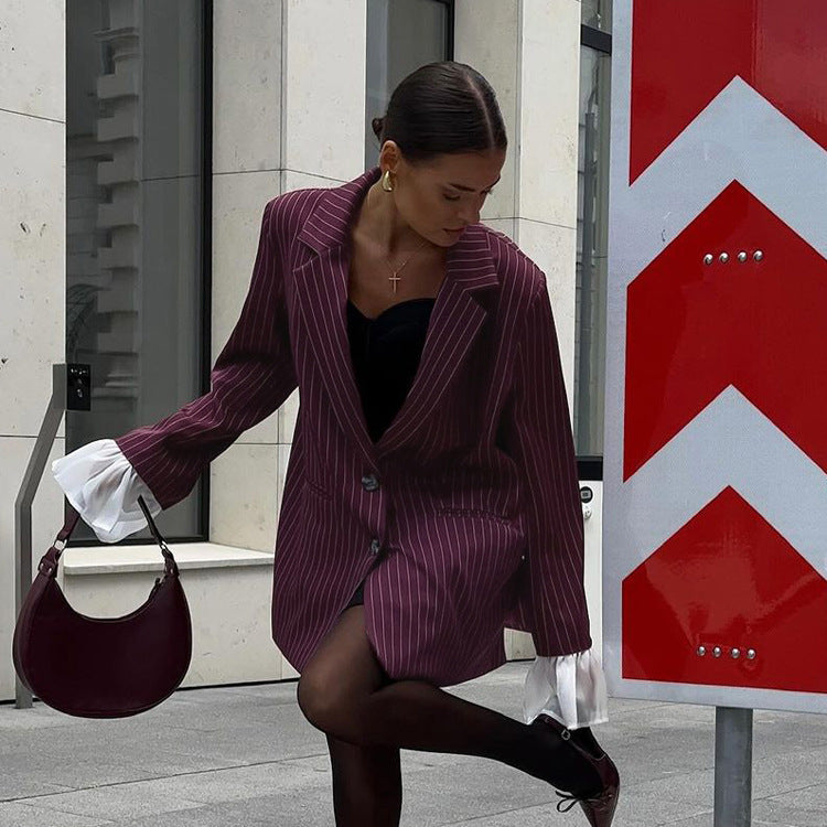 Elviona - Weinroter Anzugjacke