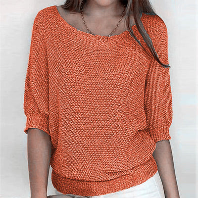 Strickpullover mit Bootsausschnitt | Lässig und Bequem | Lockere Passform