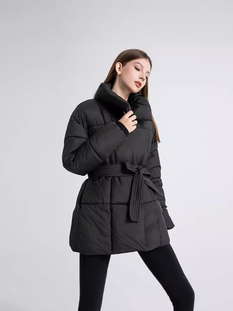 Steppmantel mit Taillengürtel | Warm und Elegant | Moderner Stil