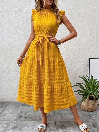 Rosavelle – Bezauberndes Midikleid aus Baumwolle
