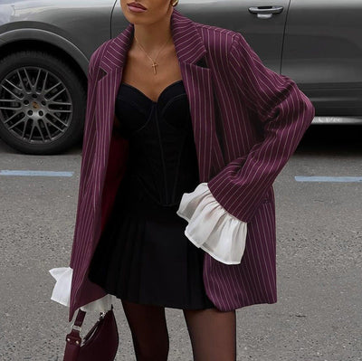 Elviona - Weinroter Anzugjacke