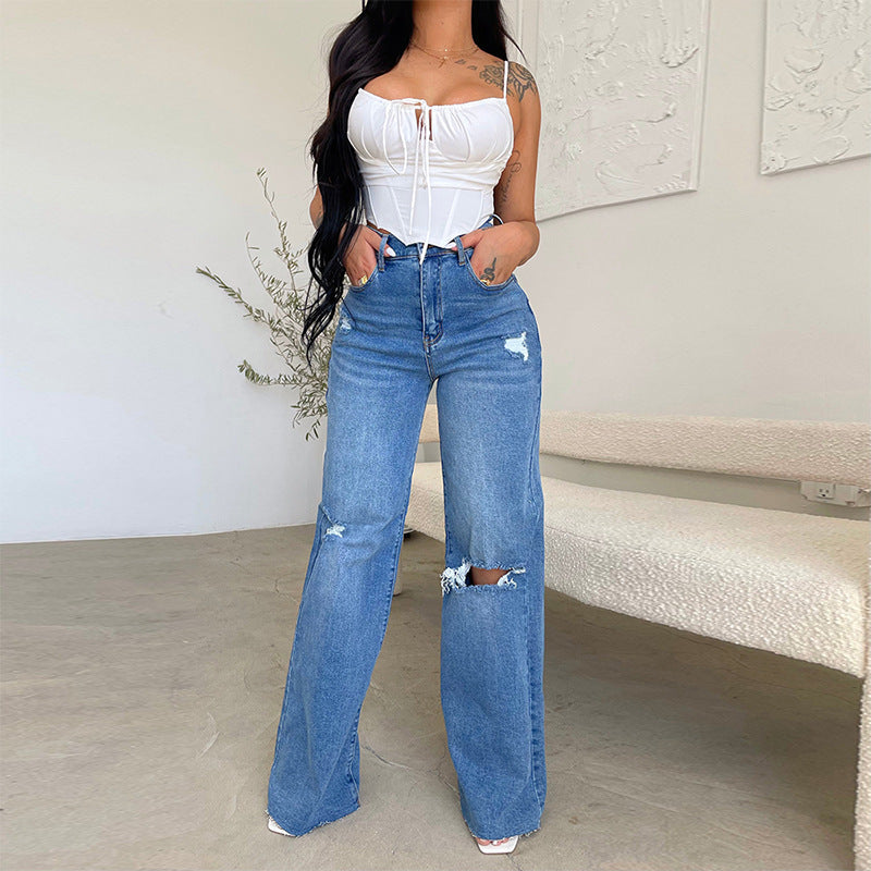 TALIA – High-Waisted Wide Leg Jeans