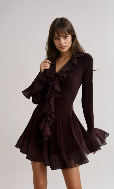 Isabella - Spitzenkleid mit Lotus-Muster