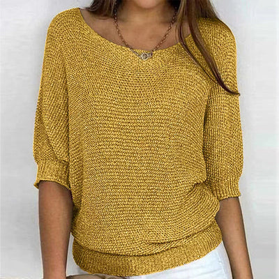 Strickpullover mit Bootsausschnitt | Lässig und Bequem | Lockere Passform