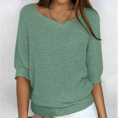 Strickpullover mit Bootsausschnitt | Lässig und Bequem | Lockere Passform