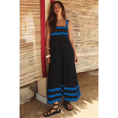 Maxikleid für Frauen mit Boho-Schrägstrich-Stil - Lumeyna