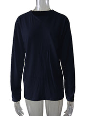 Ohne Tasche – Marineblau, Langarm