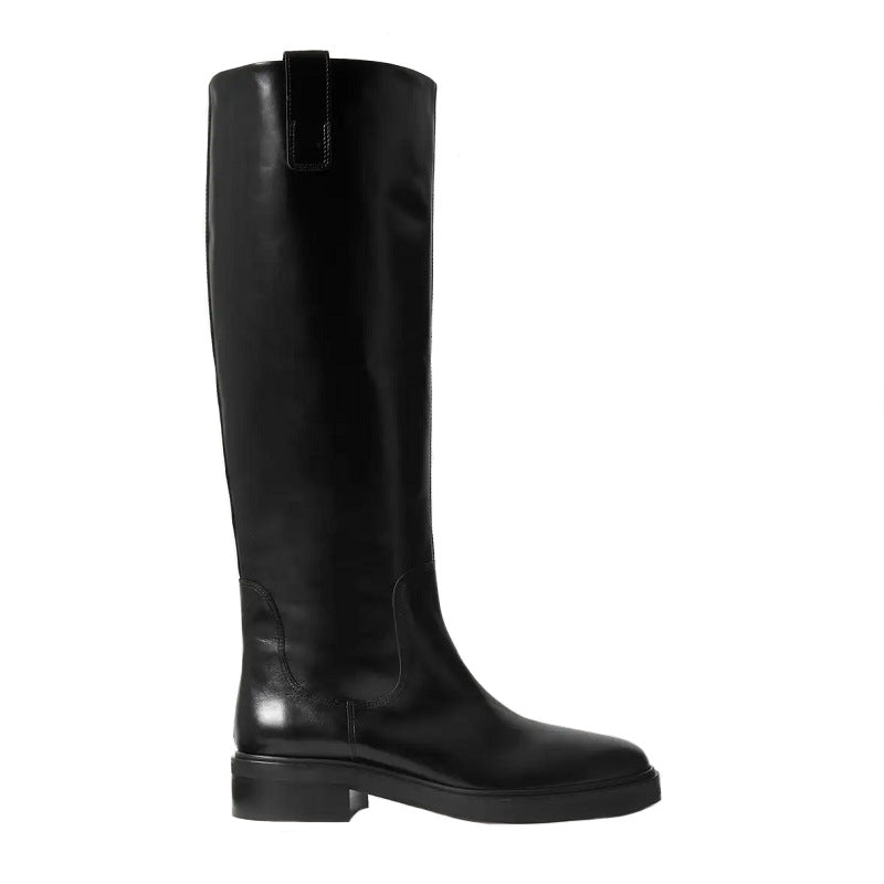 Femme Tall Leder Reitstiefel  Fudus