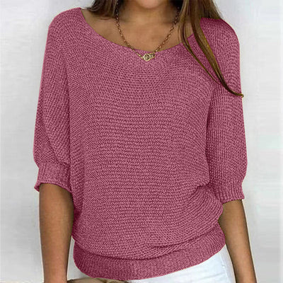 Strickpullover mit Bootsausschnitt | Lässig und Bequem | Lockere Passform