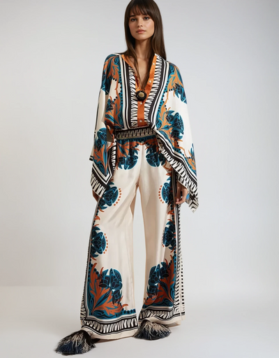 Lucia - Stehkragen Zweiteiliges Set