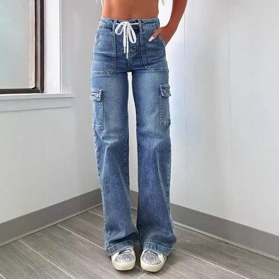 Valina – Schnürung Utility Jeans