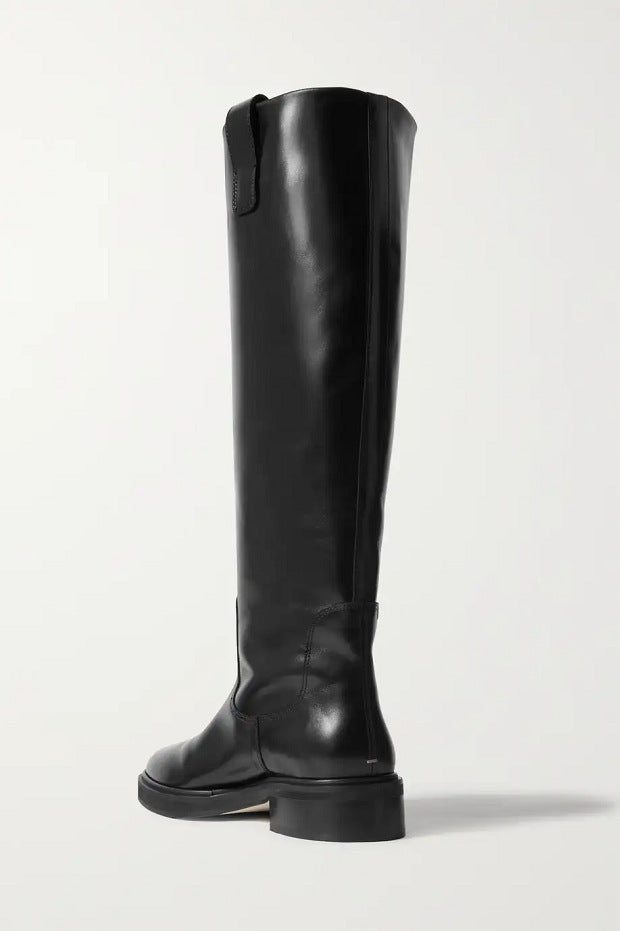 Femme Tall Leder Reitstiefel  Fudus