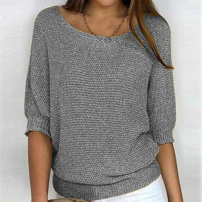 Strickpullover mit Bootsausschnitt | Lässig und Bequem | Lockere Passform