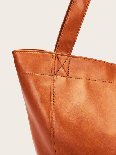 Aurelia – Classic Nero Vintage Leather Tote