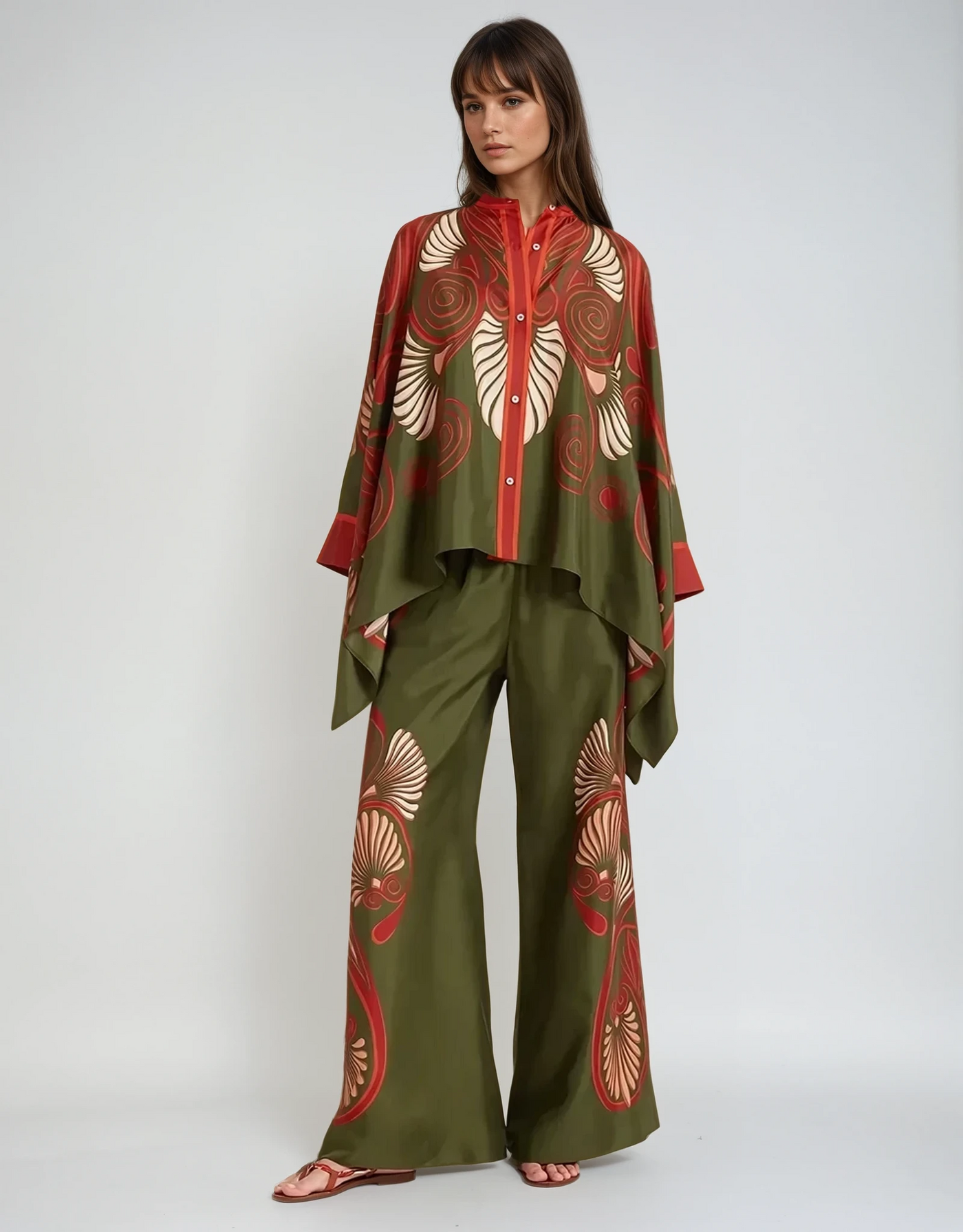 Lucia - Stehkragen Zweiteiliges Set