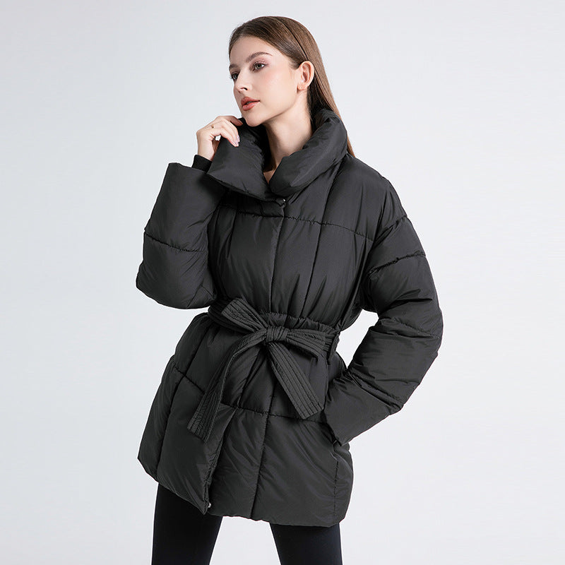 Steppmantel mit Taillengürtel | Warm und Elegant | Moderner Stil