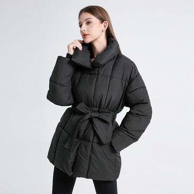 Steppmantel mit Taillengürtel | Warm und Elegant | Moderner Stil