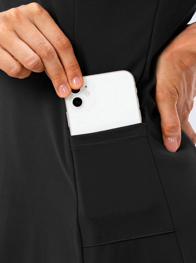 Elina | Ärmelloses Tennis- und Sportkleid in Schwarz