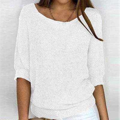 Strickpullover mit Bootsausschnitt | Lässig und Bequem | Lockere Passform