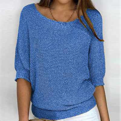 Strickpullover mit Bootsausschnitt | Lässig und Bequem | Lockere Passform