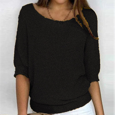 Strickpullover mit Bootsausschnitt | Lässig und Bequem | Lockere Passform