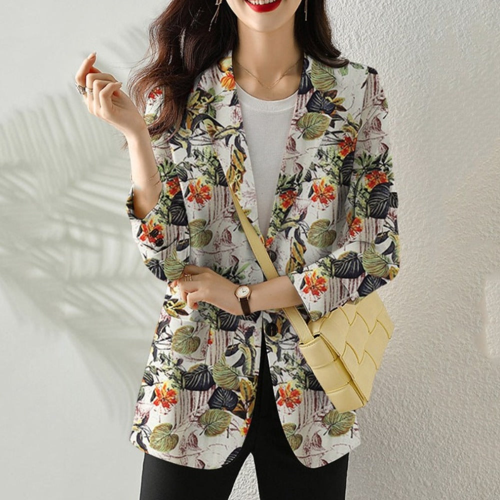 Blazer mit floralem Muster | Eleganz & Frische | Vielseitig kombinierbar