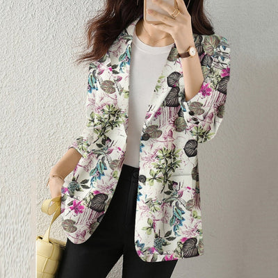 Blazer mit floralem Muster | Eleganz & Frische | Vielseitig kombinierbar
