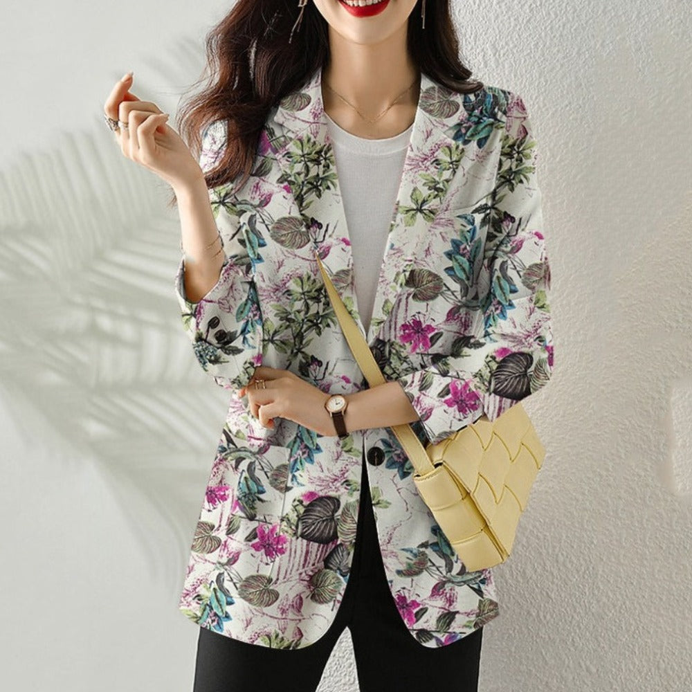 Blazer mit floralem Muster | Eleganz & Frische | Vielseitig kombinierbar