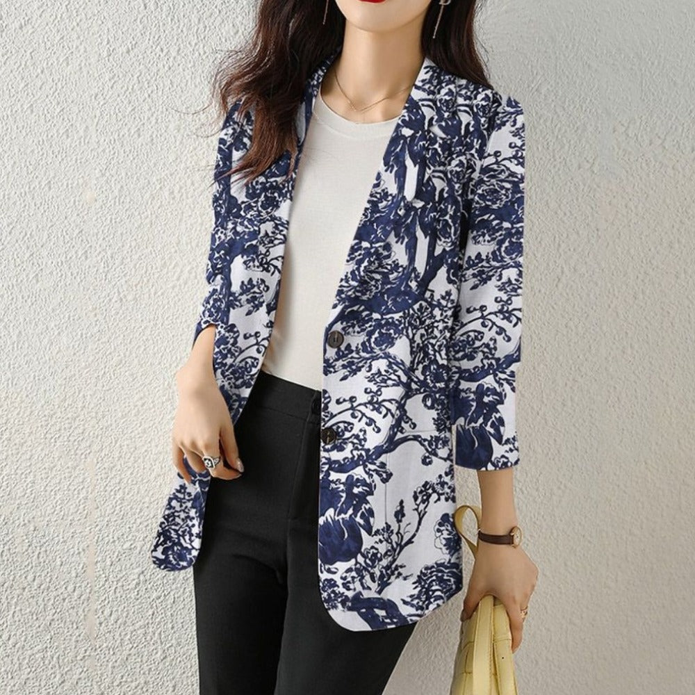 Blazer mit floralem Muster | Eleganz & Frische | Vielseitig kombinierbar