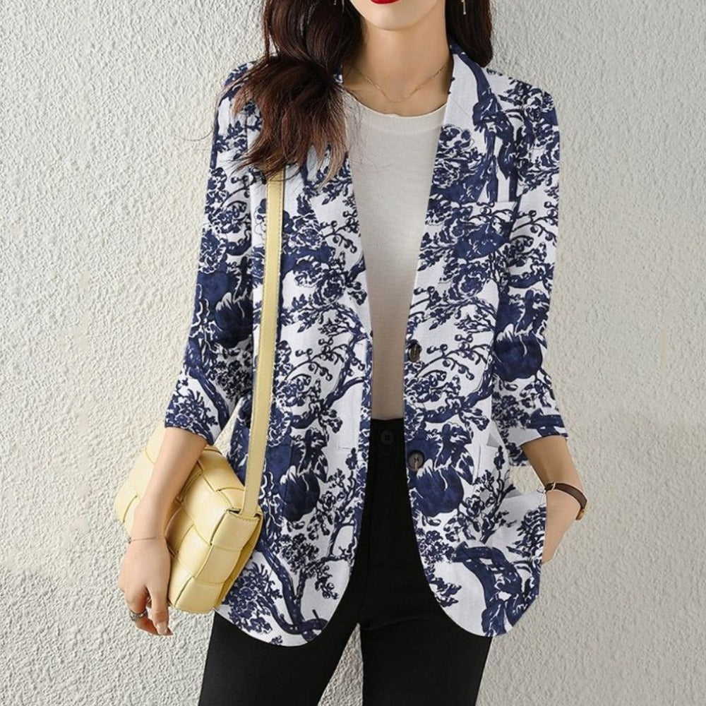Blazer mit floralem Muster | Eleganz & Frische | Vielseitig kombinierbar