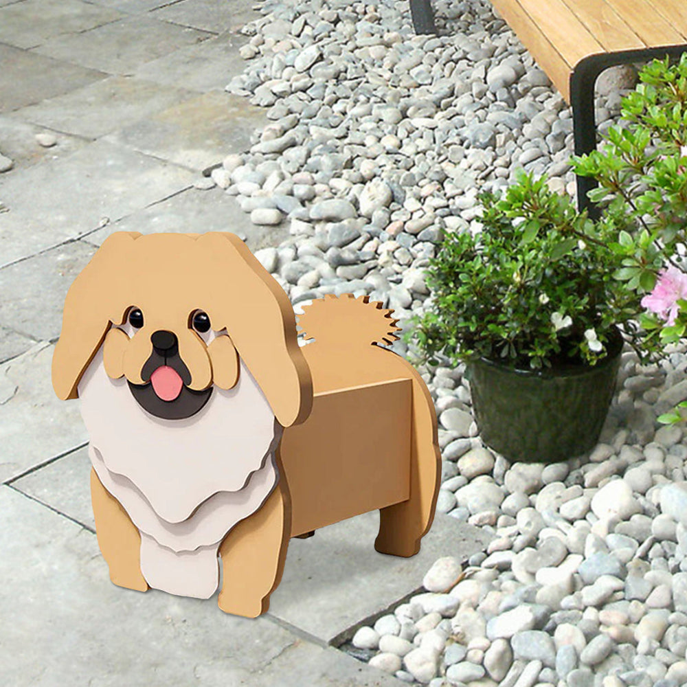 Pekingese Flower Pot