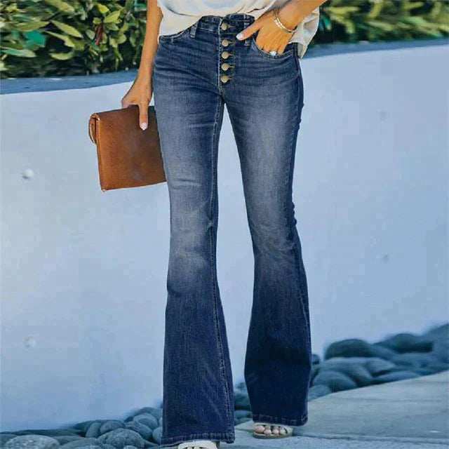Avelena | Denim-Hose mit Hoher Taille