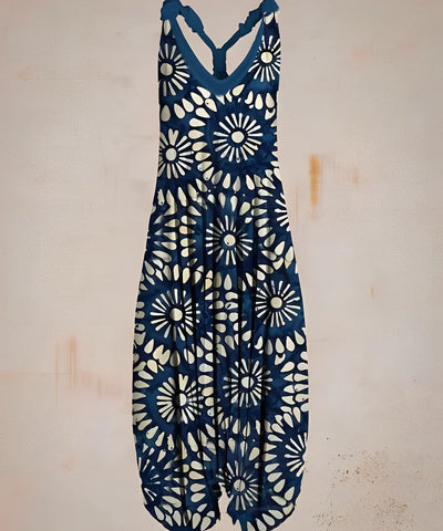 Lisa - bedruckter boho-jumpsuit für frauen