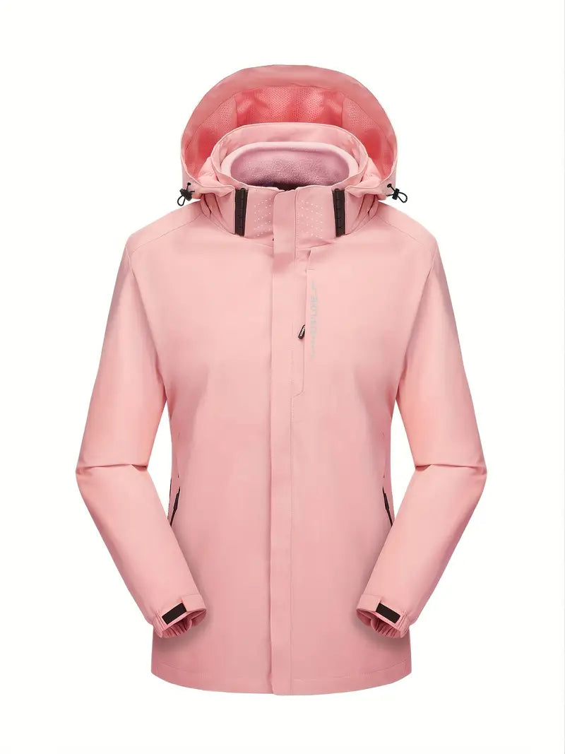Avelena | Wasserdichte, Winddichte Hardshell- und Fleece-Thermo-Innenjacke