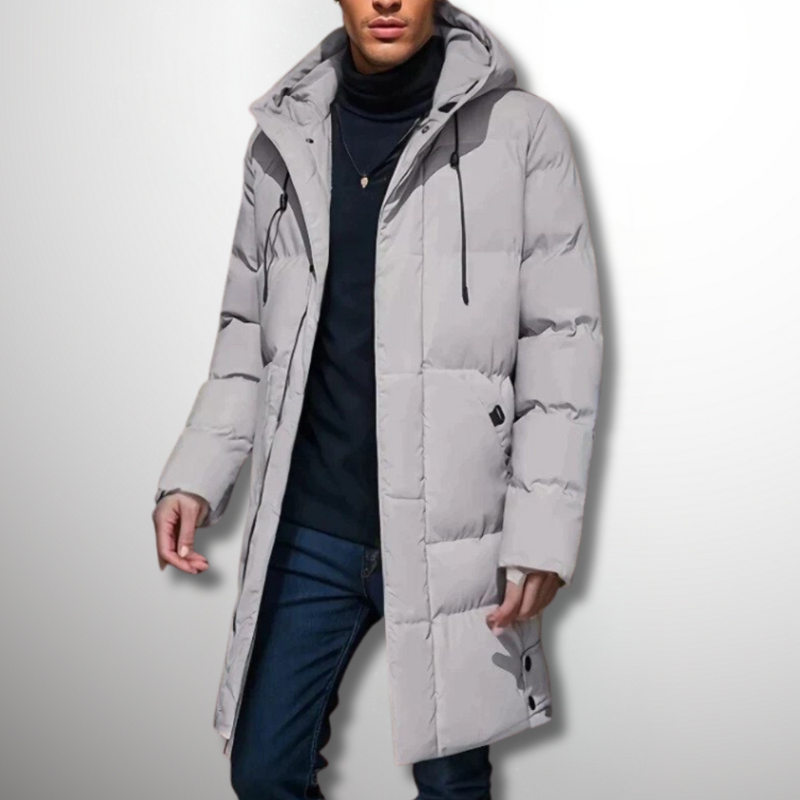 Herren Winterjacke | Gepolsterter Mantel Mit Kapuze