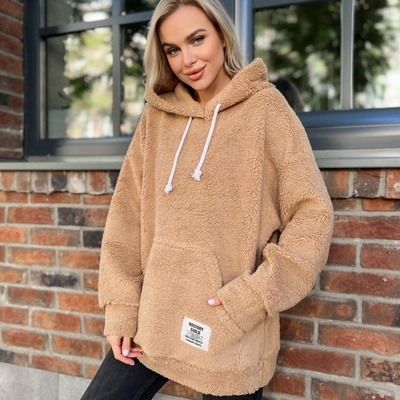 Avelena | Modischer Plüsch-Hoodie