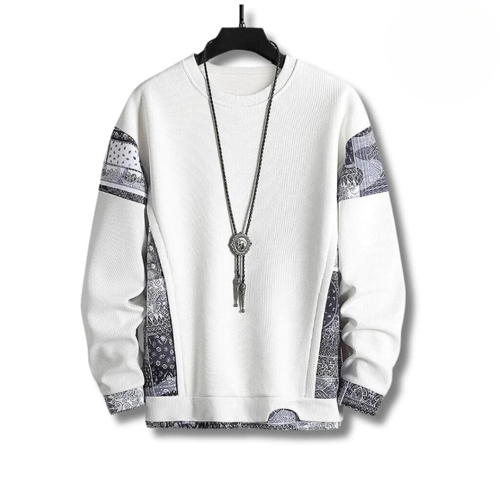 Avelena | Stilvoller Patchwork-Pullover