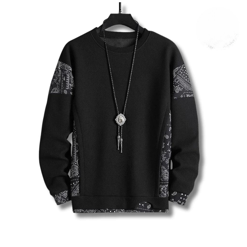 Avelena | Stilvoller Patchwork-Pullover