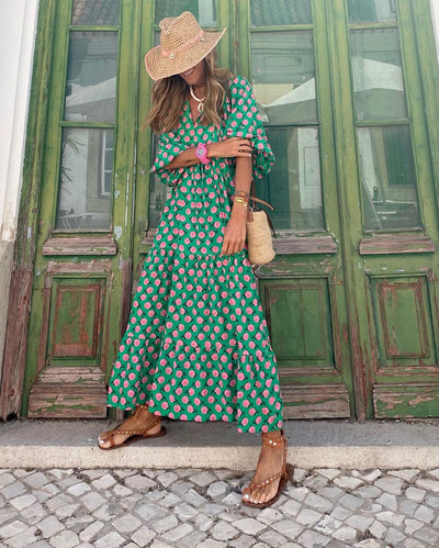 Maxikleid mit Blumenmuster | Fließend & Sommerlich | Femininer Stil