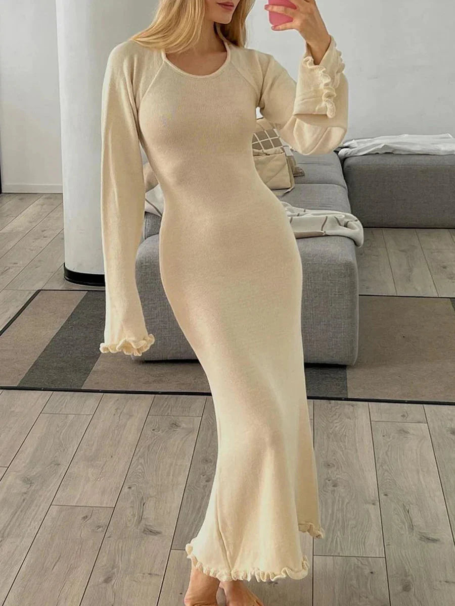 Avelena | Bequemes Kleid mit Offenem Rücken