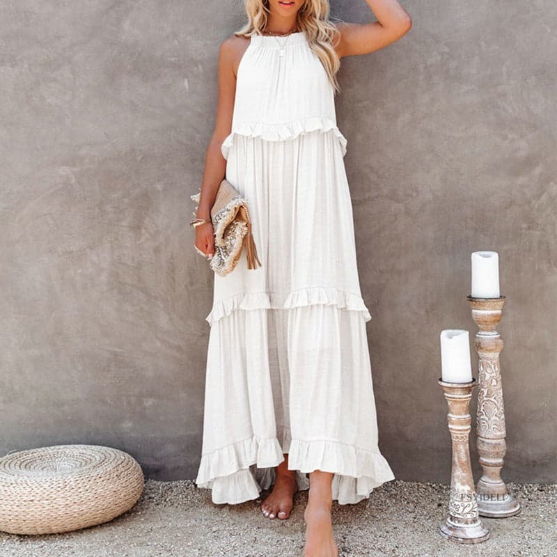 Elyndria – Elegantes Ärmelloses Maxikleid