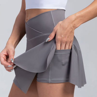 Avelena | Sportrock Sportlicher High Waist Rock mit Taschen