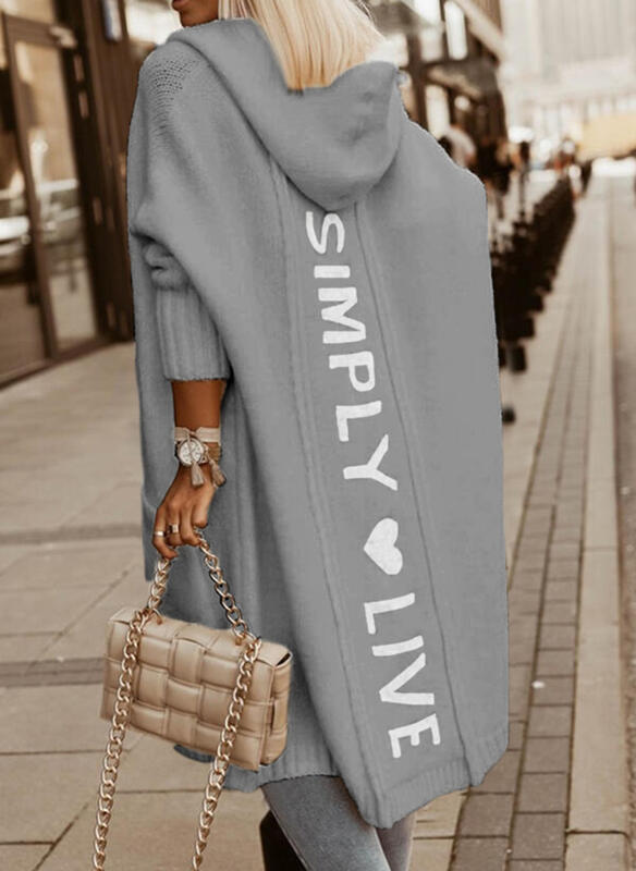 Avelena | Kapuzen-Sweatjacke mit Simply Live Print