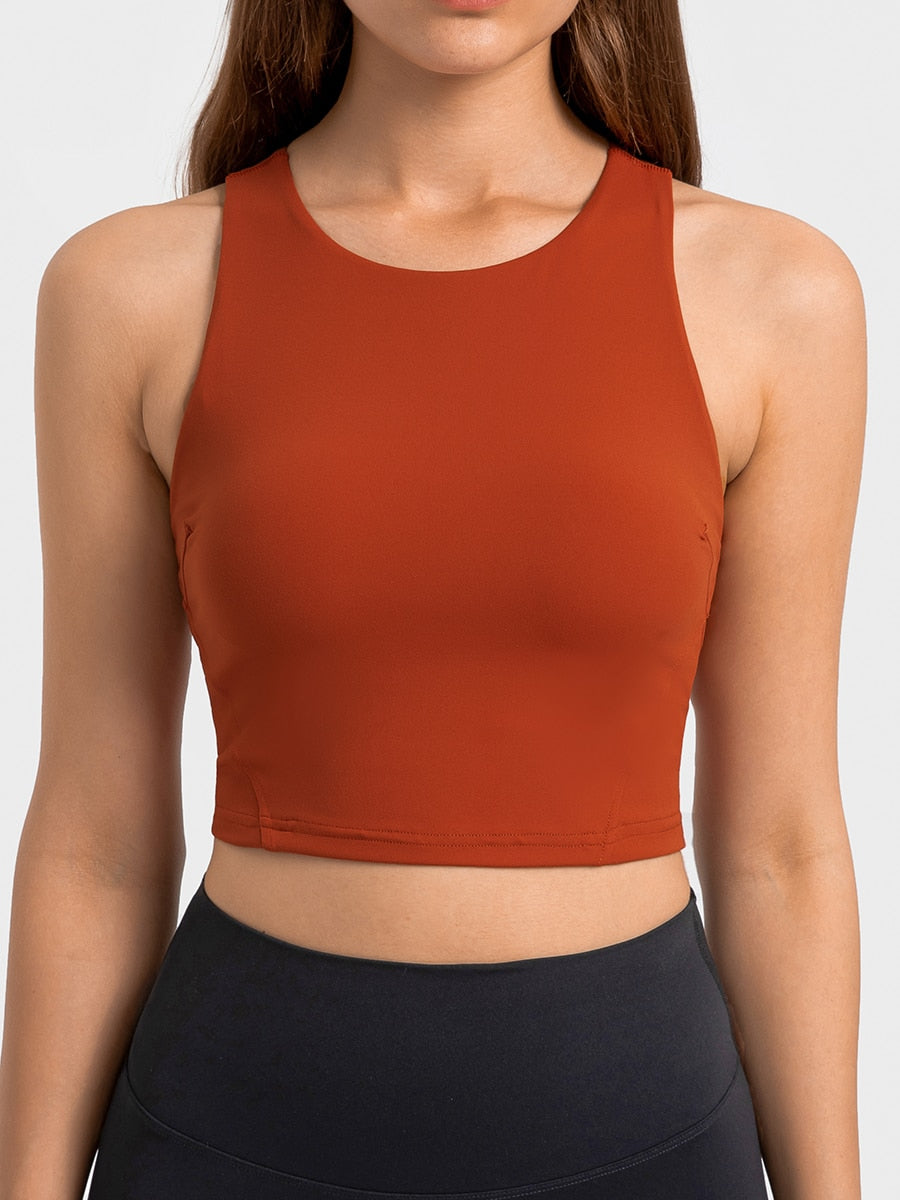 Avelena | Tshirt Sportliches Oberteil mit Integriertem Bh