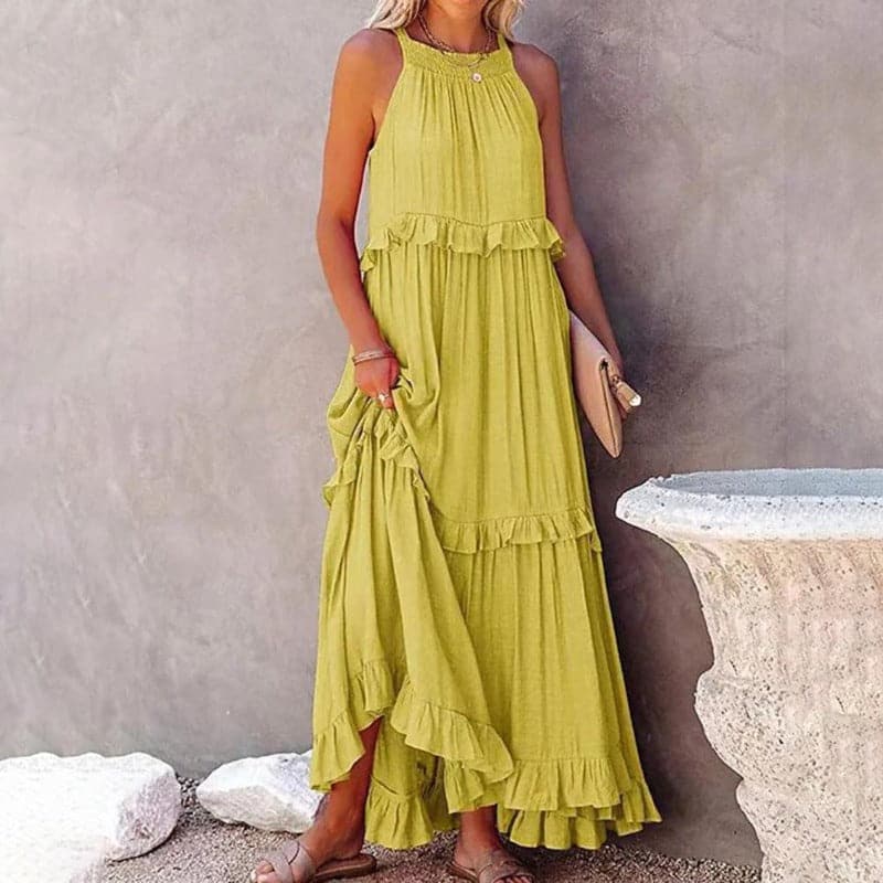 Elyndria – Elegantes Ärmelloses Maxikleid