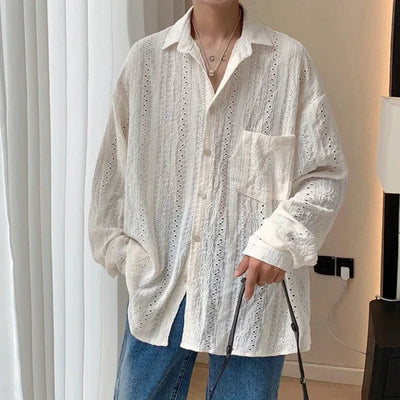 Ludmil - Herrenhemd mit langen Ärmeln im eleganten lässigen Stil