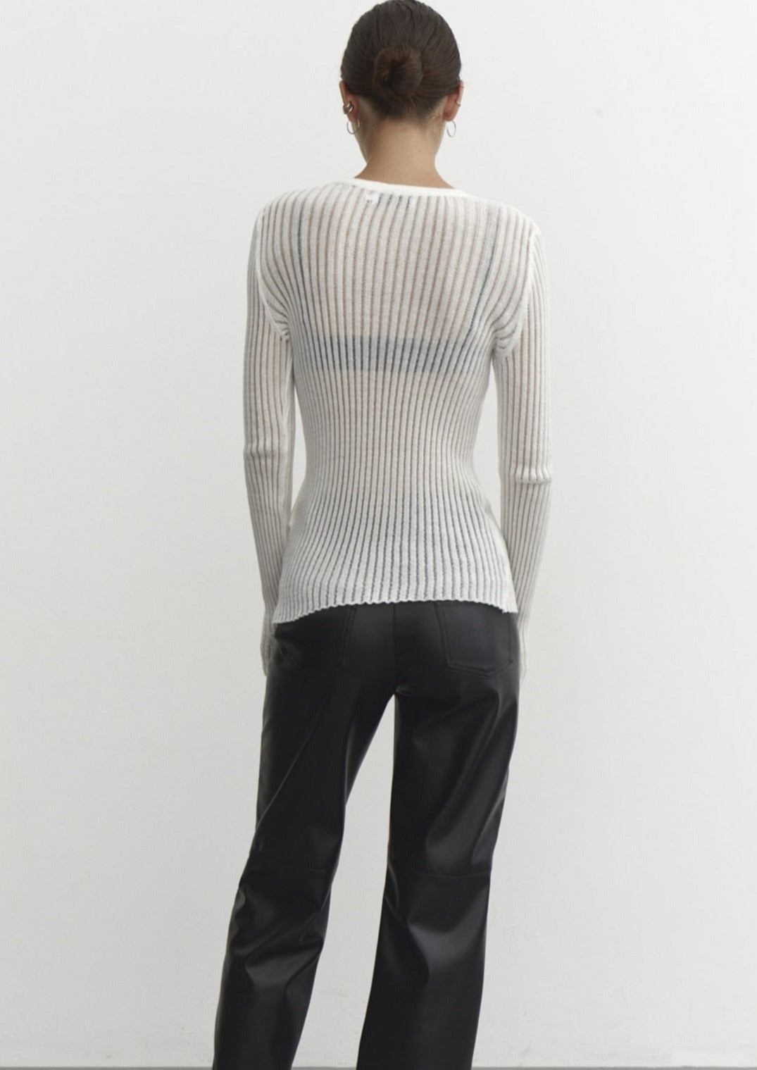 Transparenter Strickpullover | Leichte Struktur & Schmale Passform | Elegante Lässigkeit