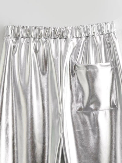 Avelena | Glamouröse Silberne Hose